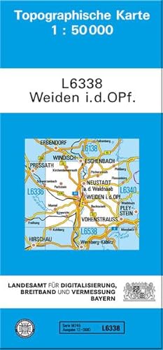 Topographische Karten Bayern, Bl.L6338: Weiden i. d. OPf. 1:50000